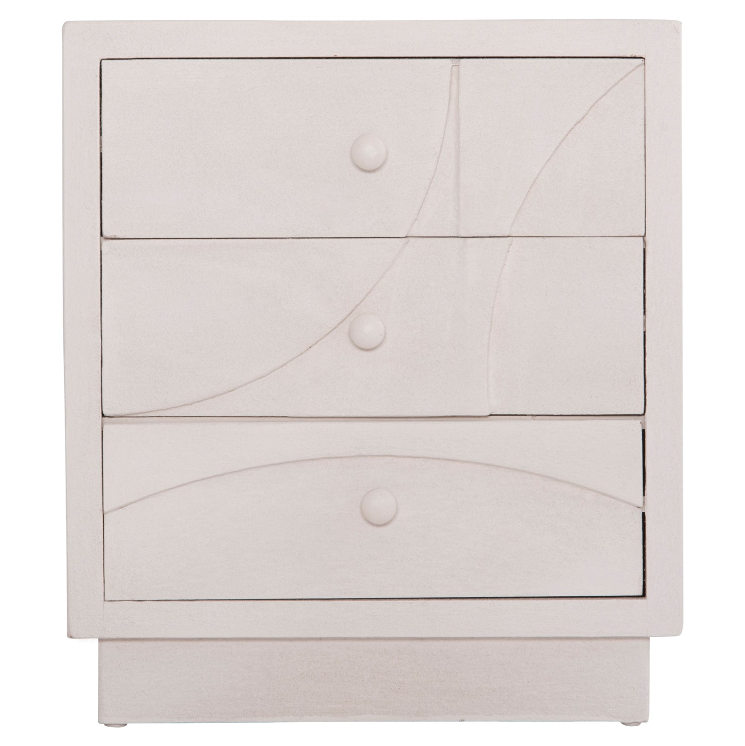 ΚΟΜΟΔΙΝΟ ΣΕΙΡΑ SANTORINI HM18047 MDF ΣΕ ΥΠΟΛΕΥΚΟ ΧΡΩΜΑ-3 ΣΥΡΤΑΡIA 48x38x55,5Υεκ. - Pakobazaar