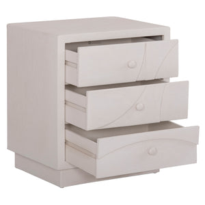 ΚΟΜΟΔΙΝΟ ΣΕΙΡΑ SANTORINI HM18047 MDF ΣΕ ΥΠΟΛΕΥΚΟ ΧΡΩΜΑ-3 ΣΥΡΤΑΡIA 48x38x55,5Υεκ. - Pakobazaar
