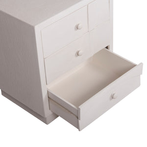 ΚΟΜΟΔΙΝΟ ΣΕΙΡΑ SANTORINI HM18047 MDF ΣΕ ΥΠΟΛΕΥΚΟ ΧΡΩΜΑ-3 ΣΥΡΤΑΡIA 48x38x55,5Υεκ. - Pakobazaar