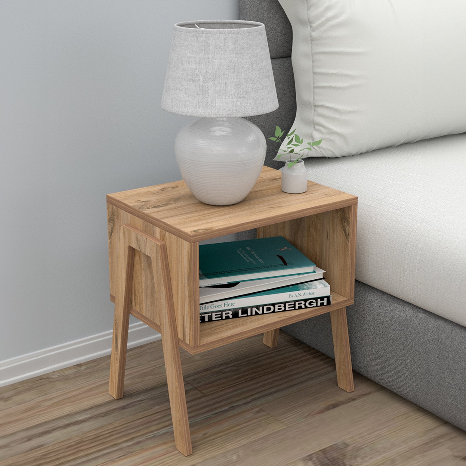 ΚΟΜΟΔΙΝΟ JAKE HM18182.04 ΜΕΛΑΜΙΝΗ ΣΕ ΦΥΣΙΚΟ ΞΥΛΟΥ 48x35x49Υεκ. - Pakobazaar