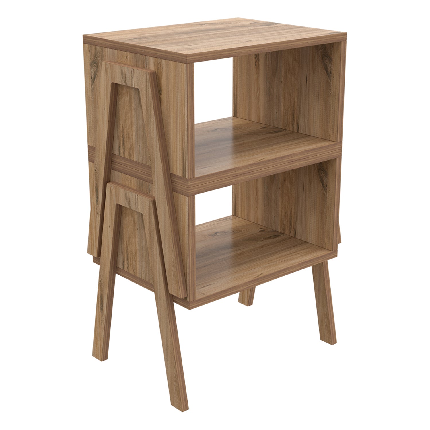 ΚΟΜΟΔΙΝΟ JAKE HM18182.04 ΜΕΛΑΜΙΝΗ ΣΕ ΦΥΣΙΚΟ ΞΥΛΟΥ 48x35x49Υεκ. - Pakobazaar