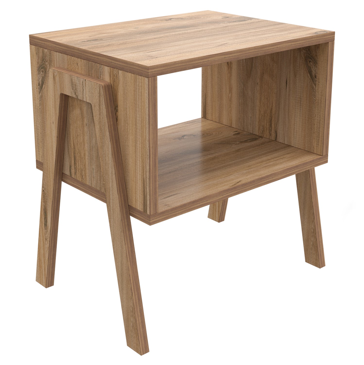 ΚΟΜΟΔΙΝΟ JAKE HM18182.04 ΜΕΛΑΜΙΝΗ ΣΕ ΦΥΣΙΚΟ ΞΥΛΟΥ 48x35x49Υεκ. - Pakobazaar