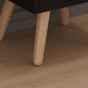 ΚΟΜΟΔΙΝΟ DINKL HM2472.02 ΜΕΛΑΜΙΝΗ-2 ΣΥΡΤΑΡΙΑ-WENGE 29,5x29,5x45Υεκ - Pakobazaar