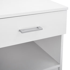ΚΟΜΟΔΙΝΟ ΜΕ 1 ΣΥΡΤΑΡΙ LANEY ΛΕΥΚΟ HM2345.05 45x35,5x47 εκ. - Pakobazaar
