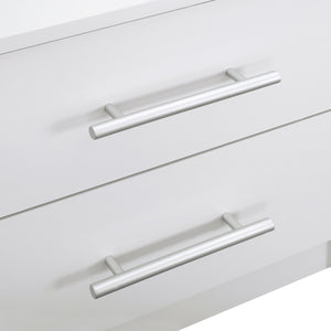 ΚΟΜΟΔΙΝΟ ΜΕΛΑΜΙΝΗΣ CHELSEA HM2220.05 ΛΕΥΚΟ 48x40,5x41,5 εκ. - Pakobazaar