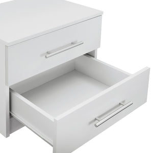 ΚΟΜΟΔΙΝΟ ΜΕΛΑΜΙΝΗΣ CHELSEA HM2220.05 ΛΕΥΚΟ 48x40,5x41,5 εκ. - Pakobazaar