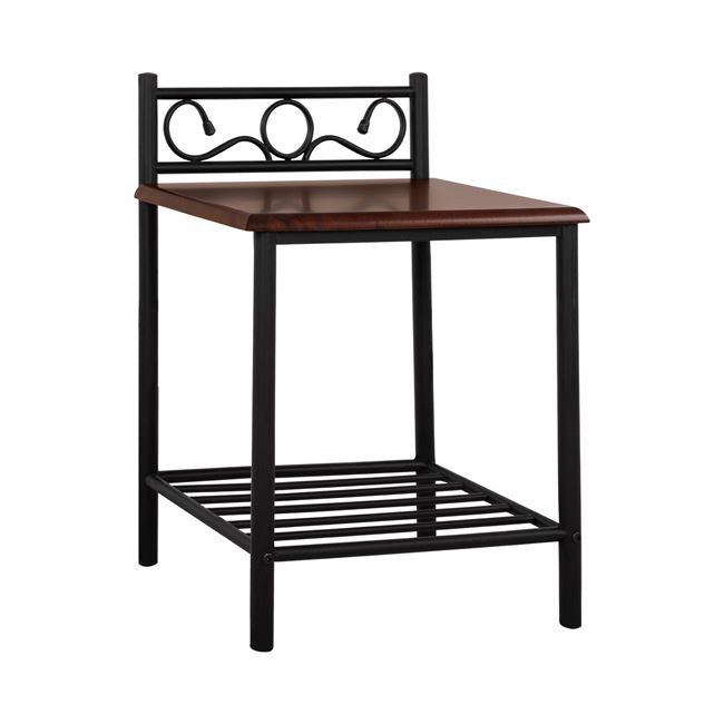 ΚΟΜΟΔΙΝΟ SUZIE HM388 ΑΠΟ ΜΕΤΑΛΛΟ ΚΑΙ ΞΥΛΟ 45x35x48-61 εκ. - Pakobazaar