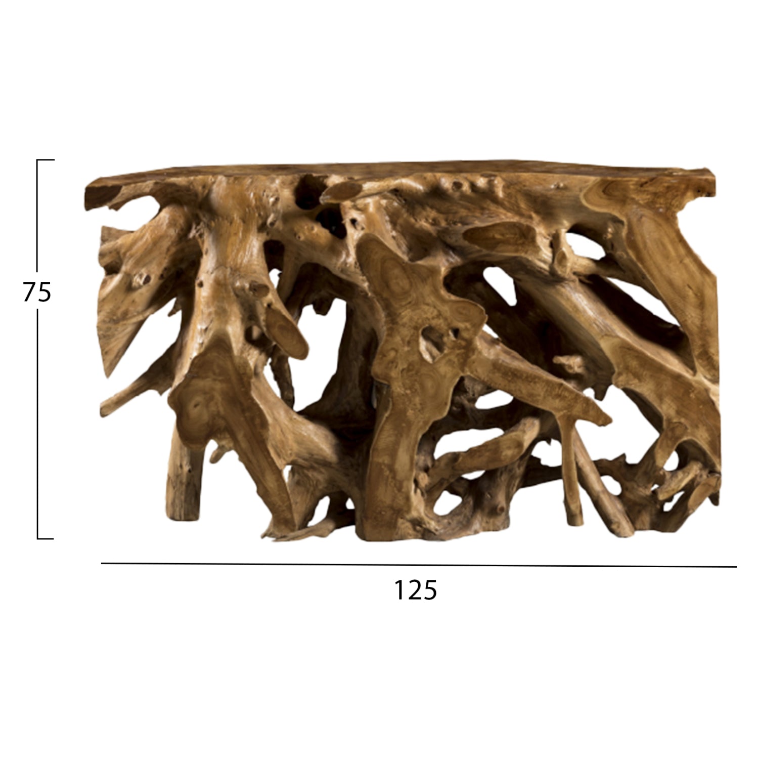 ΚΟΝΣΟΛΑ ΓΙΑ ΕΠΑΓΓΕΛΜΑΤΙΚΗ ΧΡΗΣΗ ΑΠΟ ΡΙΖΑ ΤΕΑΚ ΚΑΙ JAVA WOOD 125X40X75Yεκ.HM9394 - Pakobazaar