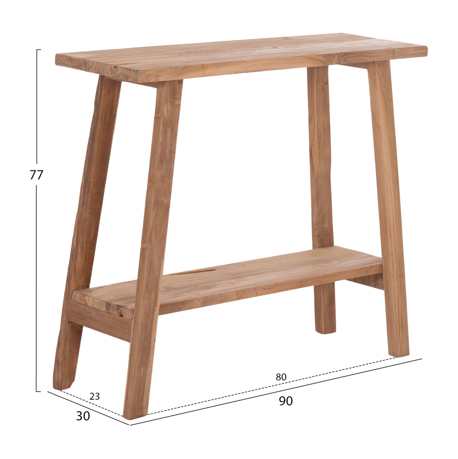 ΚΟΝΣΟΛΑ TALIBER HM18256 ΞΥΛΟ TEAK ΣΕ ΦΥΣΙΚΟ ΧΡΩΜΑ 90x30x77Υεκ. - Pakobazaar