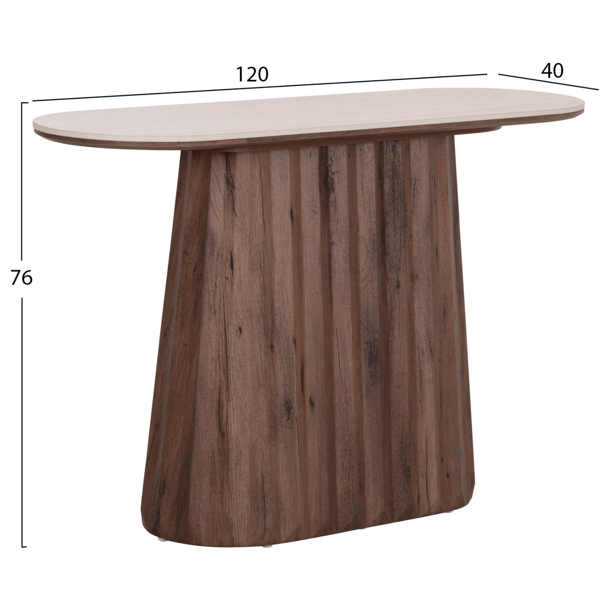 ΚΟΝΣΟΛΑ WALDEN HM18439 ΚΕΡΑΜΙΚΟ TOP ΤΡΑΒΕΡΤΙΝΑ--MDF ΒΑΣΗ ΚΑΡΥΔΙ 120x40x76Υεκ - Pakobazaar