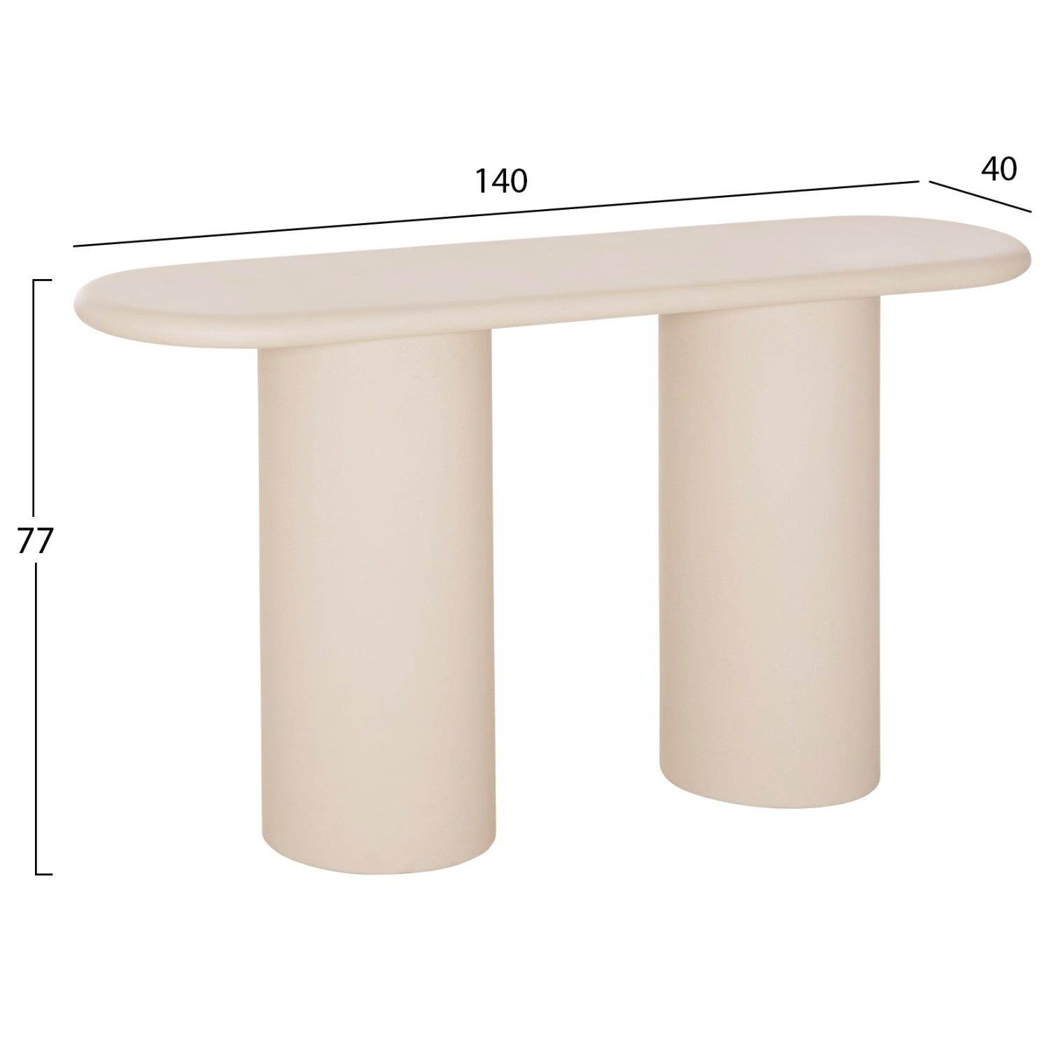 ΚΟΝΣΟΛΑ KENJI HM6584.02 FIBER CEMENT ΣΕ ΑΝΟΙΧΤΟ ΜΠΕΖ--140x40x77Υεκ. - Pakobazaar