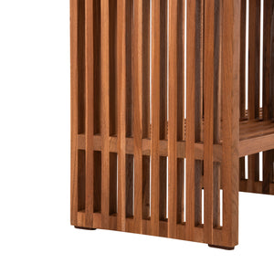 ΚΟΝΣΟΛΑ TV NYA HM9831 ΜΑΣΙΦ ΞΥΛΟ TEAK ΣΕ ΦΥΣΙΚΟ ΧΡΩΜΑ 130x29,5x46Υ εκ. - Pakobazaar