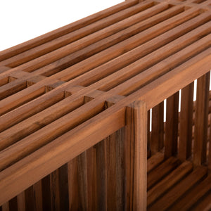 ΚΟΝΣΟΛΑ TV NYA HM9831 ΜΑΣΙΦ ΞΥΛΟ TEAK ΣΕ ΦΥΣΙΚΟ ΧΡΩΜΑ 130x29,5x46Υ εκ. - Pakobazaar