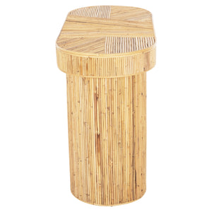 ΚΟΝΣΟΛΑ ΟΒΑΛ GATSBY HM9871 ΦΥΣΙΚΟ RATTAN ΣΕ ΦΥΣΙΚΟ ΧΡΩΜΑ 110x45x74,5Υεκ. - Pakobazaar