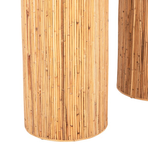 ΚΟΝΣΟΛΑ ΟΒΑΛ GATSBY HM9871 ΦΥΣΙΚΟ RATTAN ΣΕ ΦΥΣΙΚΟ ΧΡΩΜΑ 110x45x74,5Υεκ. - Pakobazaar