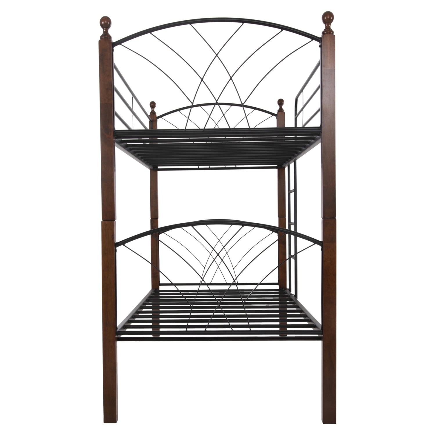 ΚΟΥΚΕΤΑ ΚΡΕΒΑΤΙ STOREY HM687 ΜΑΥΡΟ ΜΕΤΑΛΛΟ-ΚΑΡΥΔΙ RUBBERWOOD-ΓΙΑ ΣΤΡΩΜΑ 190x90εκ - Pakobazaar