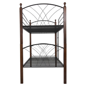 ΚΟΥΚΕΤΑ ΚΡΕΒΑΤΙ STOREY HM687 ΜΑΥΡΟ ΜΕΤΑΛΛΟ-ΚΑΡΥΔΙ RUBBERWOOD-ΓΙΑ ΣΤΡΩΜΑ 190x90εκ - Pakobazaar
