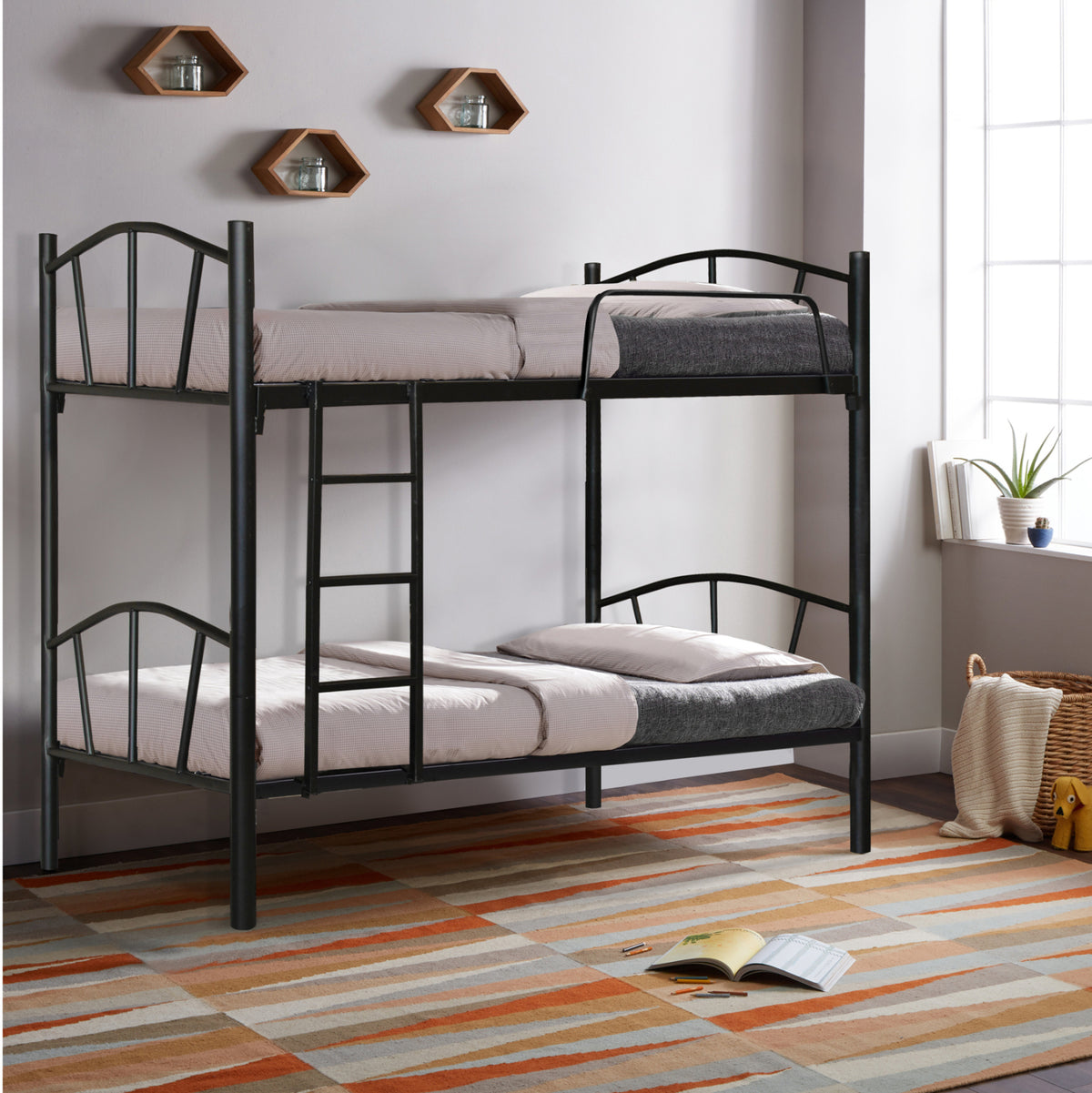 ΚΟΥΚΕΤΑ ΚΡΕΒΑΤΙ ΜΕΤΑΛΛΙΚΗ FLOOR HM328.01 90x190 εκ. - Pakobazaar