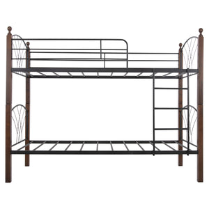 ΚΟΥΚΕΤΑ ΜΕ ΣΤΡΩΜΑΤΑ STOREY HM10749.10 ΜΕΤΑΛΛΟ & ΞΥΛΟ RUBBERWOOD--ΣΤΡΩΜΑΤΑ 90x190εκ. - Pakobazaar
