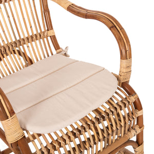ΚΟΥΝΙΣΤΗ ΠΟΛΥΘΡΟΝΑ ΜΕ ΜΑΞΙΛΑΡΙ SANTA FE RATTAN HM9343 60x103x90Υ εκ. - Pakobazaar