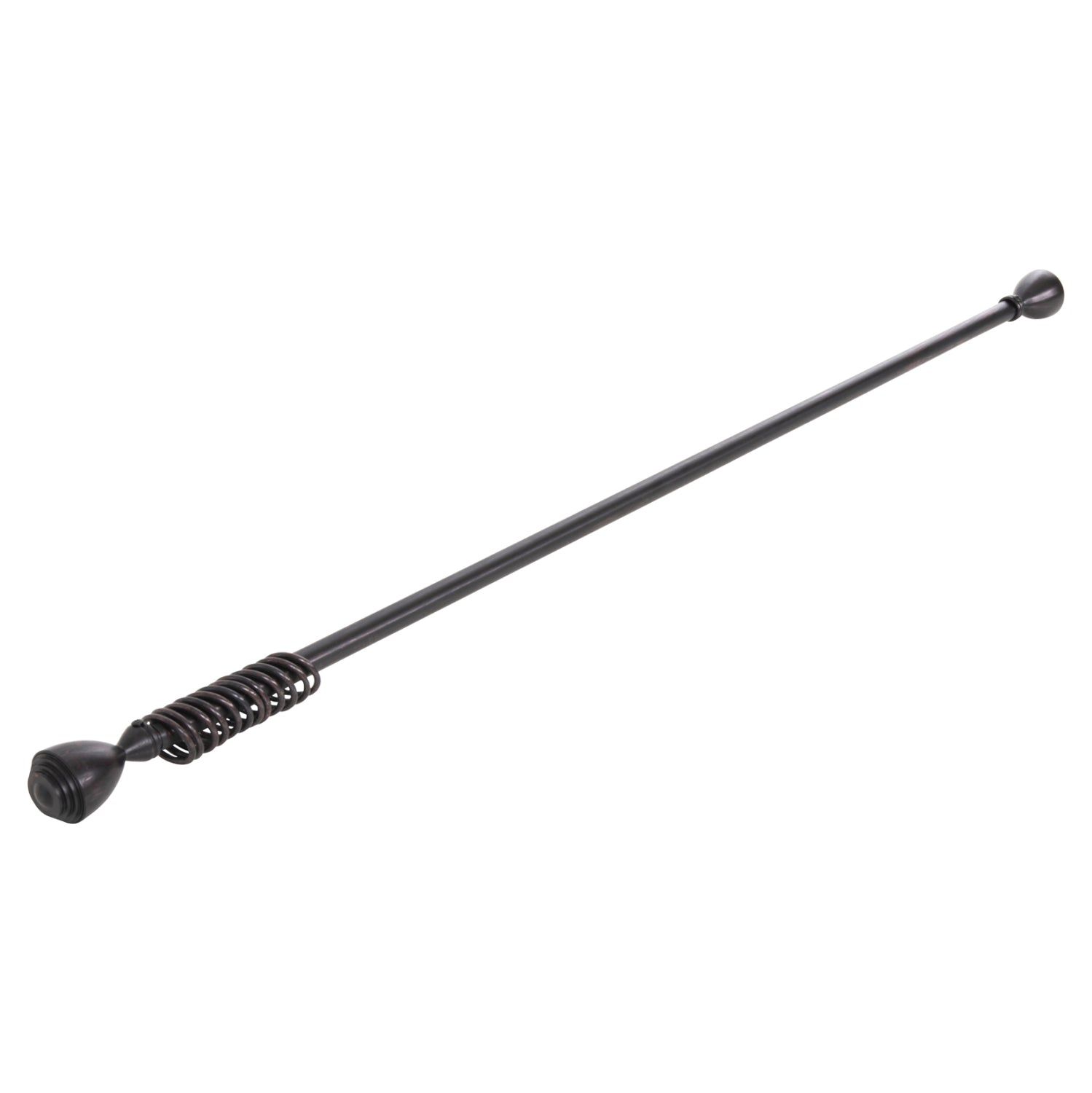ΚΟΥΡΤΙΝΟΞΥΛΟ 110-210cm HM11280.03 ΜΕΤΑΛΛΙΚΟ ΠΤΥΣ/ΝΟ ΜΑΥΡΟ ΚΟΚΚΙΝΟ ΚΩΝΟΣ Ε-0316 - Pakobazaar