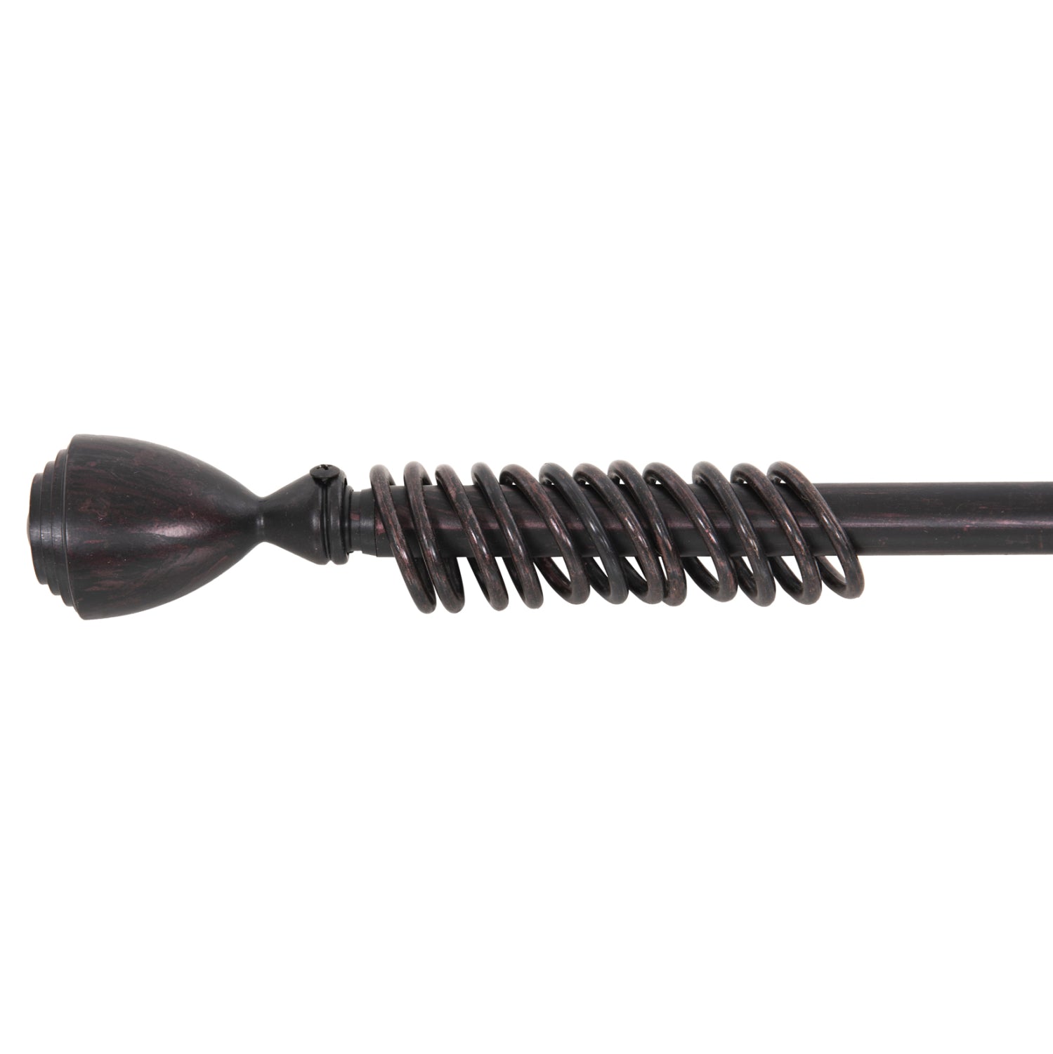 ΚΟΥΡΤΙΝΟΞΥΛΟ 110-210cm HM11280.03 ΜΕΤΑΛΛΙΚΟ ΠΤΥΣ/ΝΟ ΜΑΥΡΟ ΚΟΚΚΙΝΟ ΚΩΝΟΣ Ε-0316 - Pakobazaar