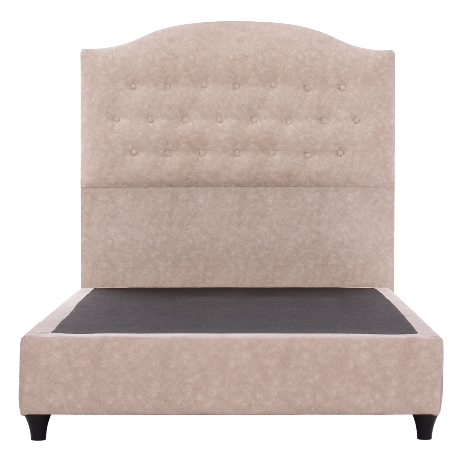ΚΡΕΒΑΤΙ MALENA ΑΠΟ ΜΠΕΖ ΥΦΑΣΜΑ NUBUCK HM647.22 ΓΙΑ ΣΤΡΩΜΑ 120x200 εκ. - Pakobazaar