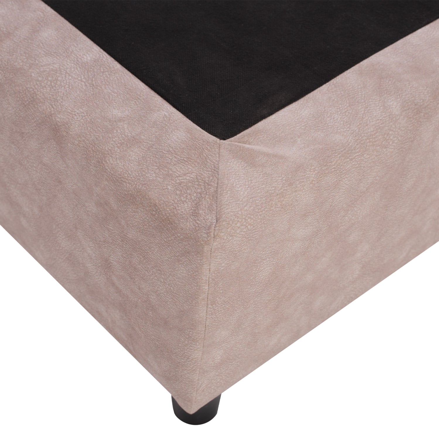 ΚΡΕΒΑΤΙ MALENA ΑΠΟ ΜΠΕΖ ΥΦΑΣΜΑ NUBUCK HM647.22 ΓΙΑ ΣΤΡΩΜΑ 120x200 εκ. - Pakobazaar