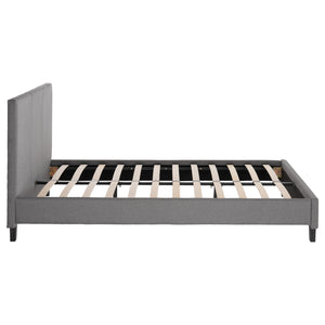 ΚΡΕΒΑΤΙ BECCA ΑΠΟ ΥΦΑΣΜΑ ΓΚΡΙ HM553.11 ΓΙΑ ΣΤΡΩΜΑ 150x200 EK. - Pakobazaar