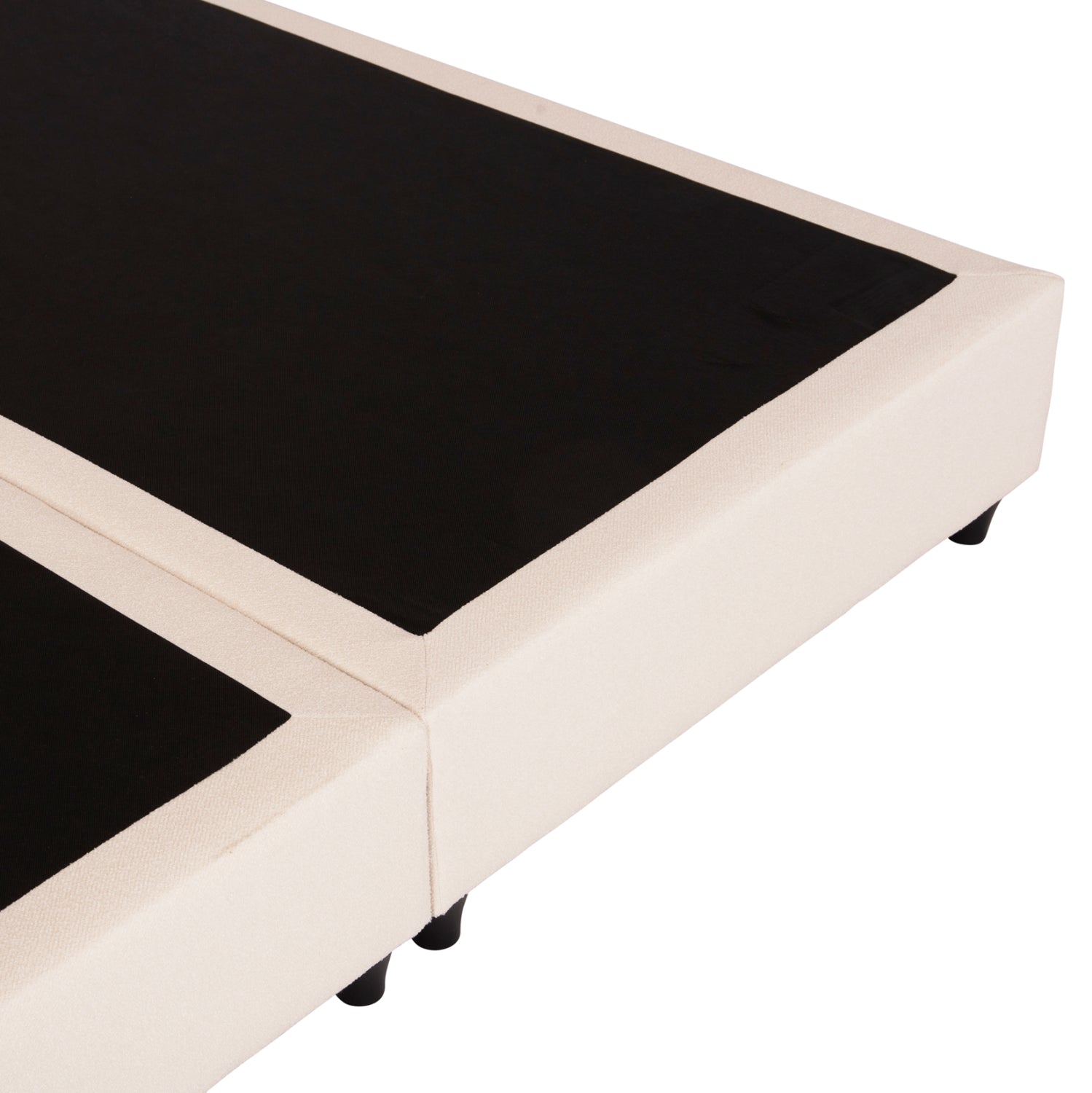 ΚΡEΒΑΤΙ ΔΙΠΛΟ LUTHER HM717 ΜΠΕΖ ΥΦΑΣΜΑ ΓΙΑ ΣΤΡΩΜΑ 160x200εκ. - Pakobazaar