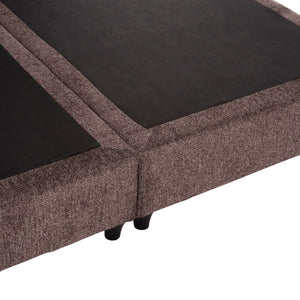 ΚΡEΒΑΤΙ ΔΙΠΛΟ LUTHER HM717.02 ΥΦΑΣΜΑ TEDDY ΚΑΦΕ--ΓΙΑ ΣΤΡΩΜΑ 160x200εκ. - Pakobazaar