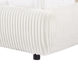ΚΡΕΒΑΤΙ ΜΕ ΑΠΟΘ.ΧΩΡΟ KALLY HM729.03 ΜΠΕΖ FAUX FUR ΥΦΑΣΜΑ--ΓΙΑ ΣΤΡΩΜΑ 160x200εκ - Pakobazaar