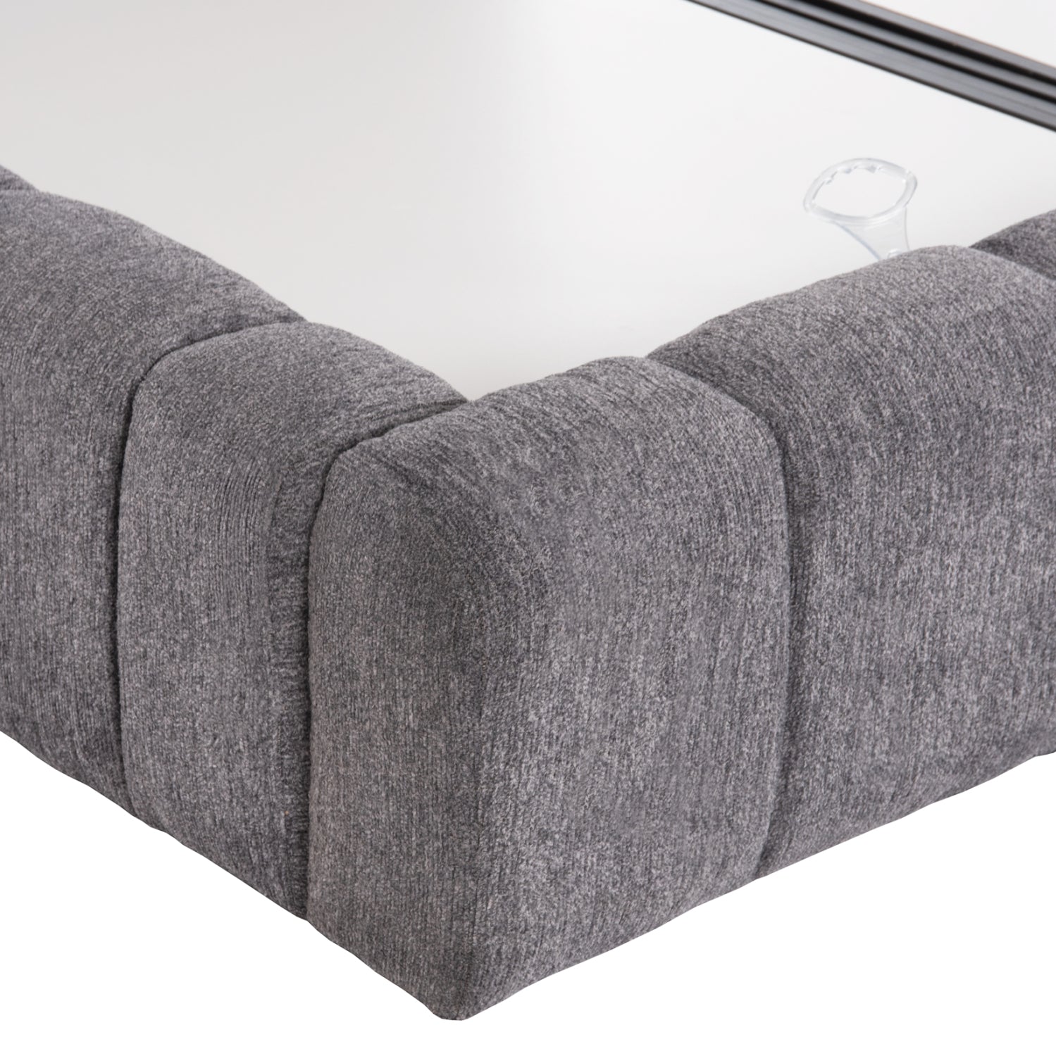 ΚΡΕΒΑΤΙ ΔΙΠΛΟ ΜΕ ΣΤΡΩΜΑ & ΑΠΟΘ.ΧΩΡΟ RAMON HM21168 ΓΚΡΙ ΜΠΟΥΚΛΕ--ΓΙΑ 160x200εκ