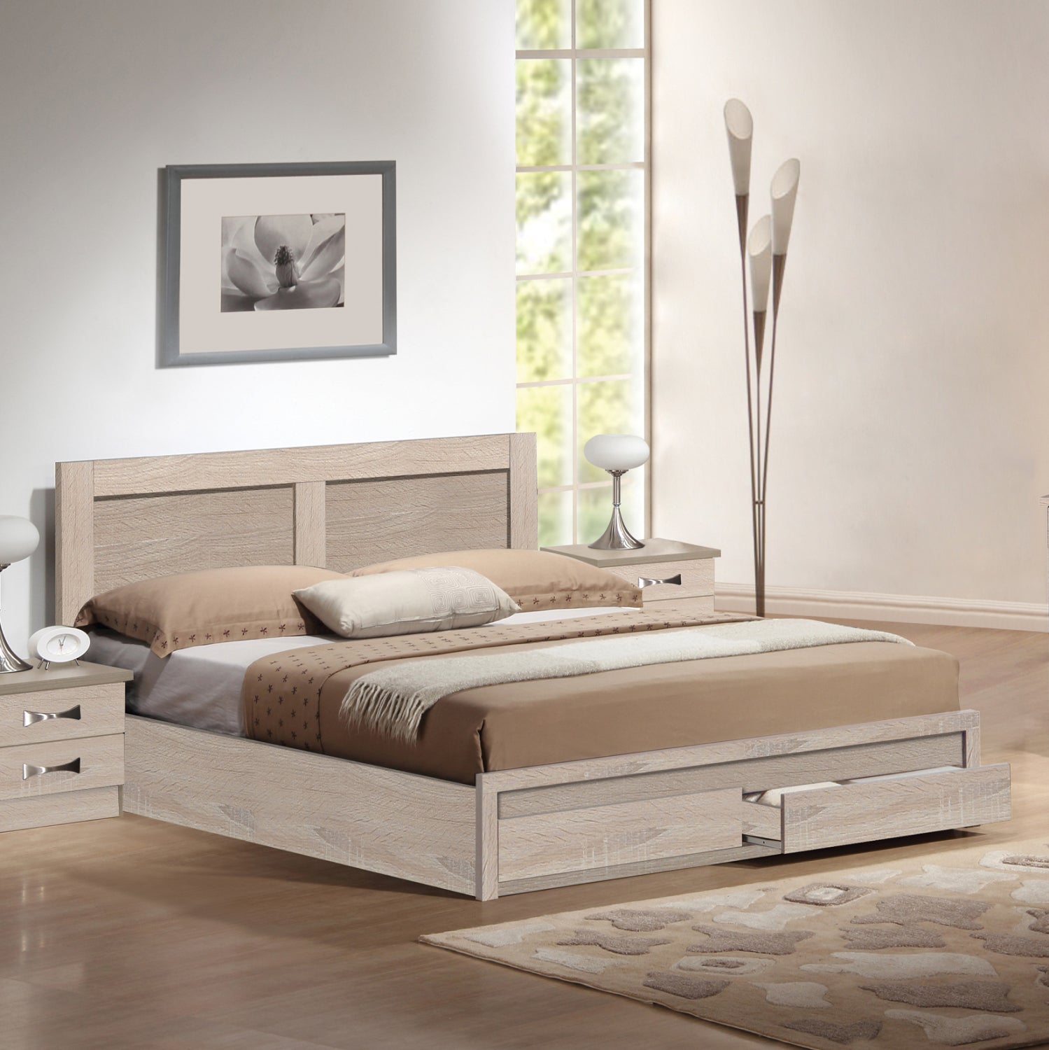ΚΡΕΒΑΤΙ CAPRI HM312.02 ΜΕ 2 ΣΥΡΤΑΡΙΑ SONAMA ΓΙΑ ΣΤΡΩΜΑ 150X200εκ. - Pakobazaar