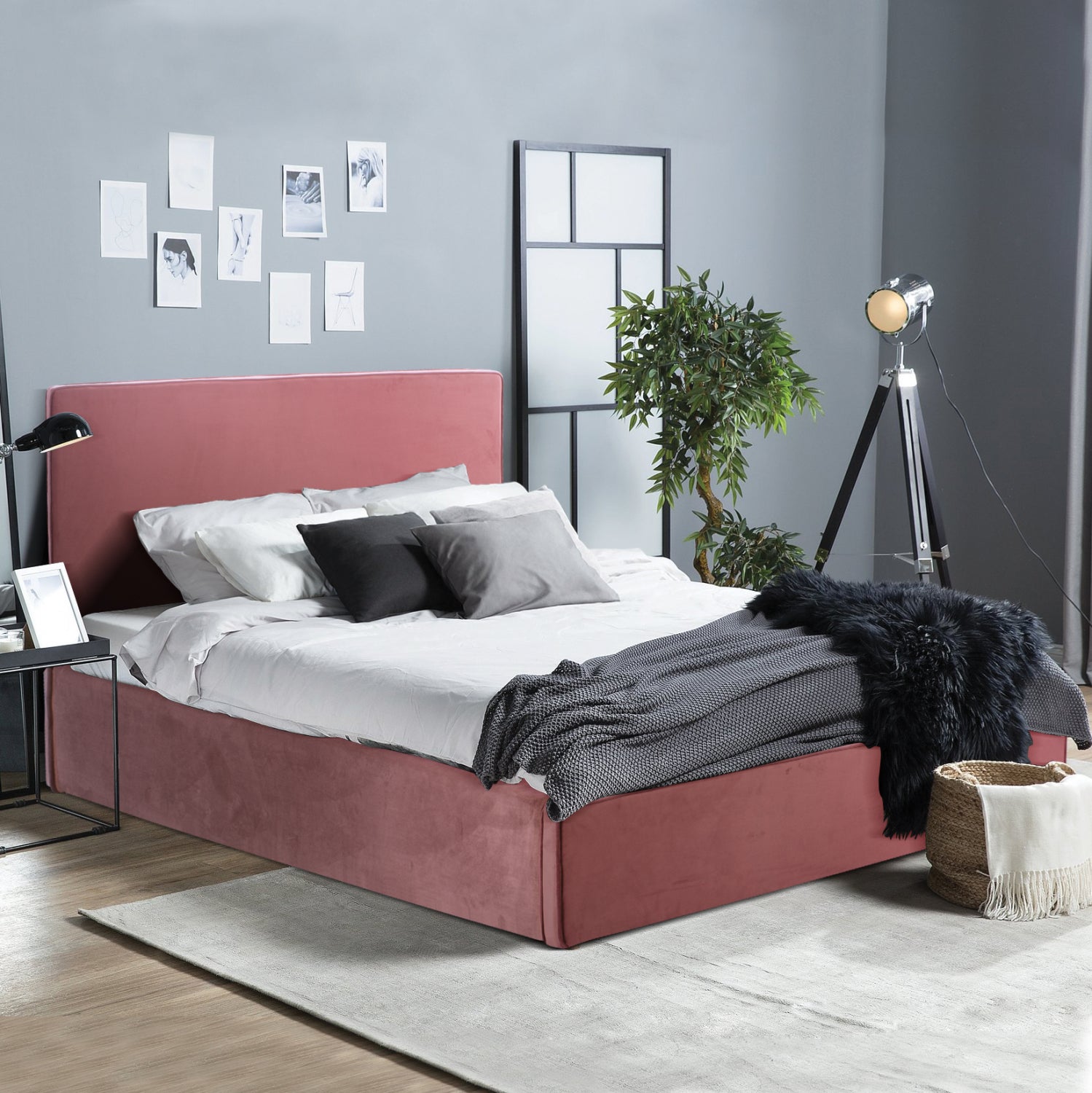 ΚΡΕΒΑΤΙ ALLIE HM584.12 160Χ200 ΜΕ ΑΠΟΘΗΚΕΥΤΙΚΟ ΧΩΡΟ ΣΑΠΙΟ ΜΗΛΟ - Pakobazaar