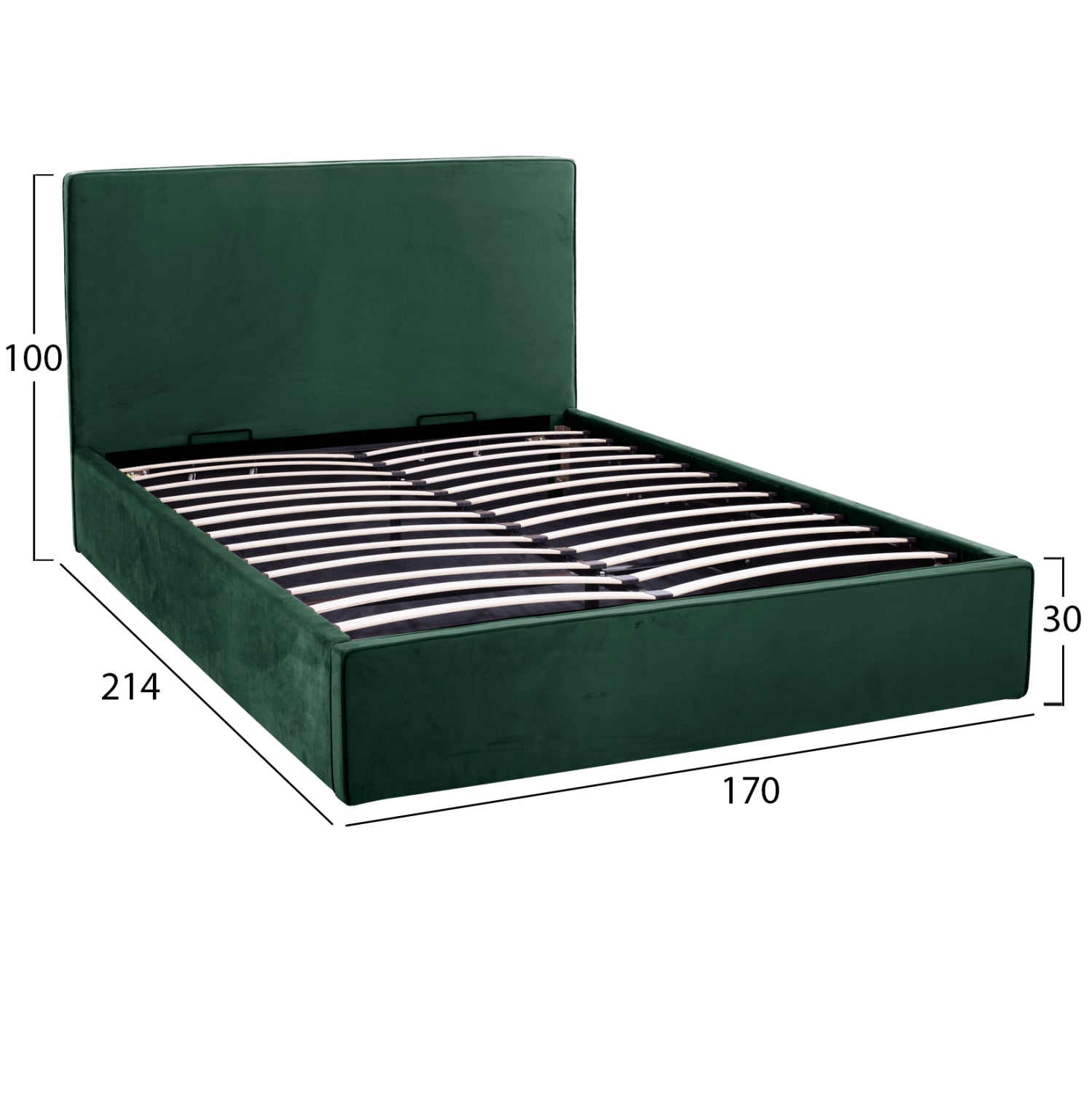 ΚΡΕΒΑΤΙ ALLIE HM584.13 160Χ200 ΜΕ ΑΠΟΘΗΚΕΥΤΙΚΟ ΧΩΡΟ ΚΥΠΑΡΙΣΣΙ - Pakobazaar