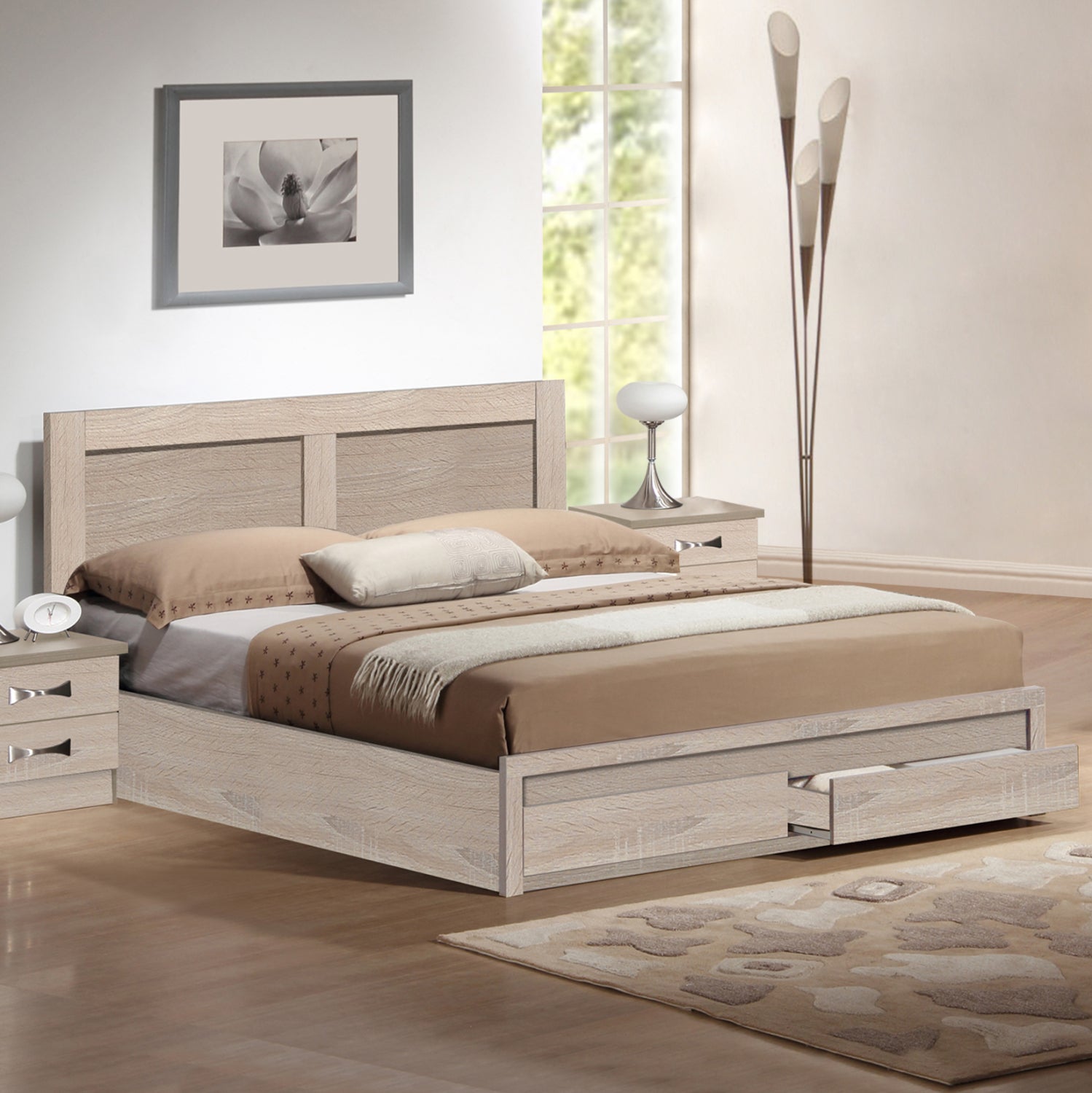 ΚΡΕΒΑΤΙ CAPRI HM599.02 ΜΕ 2ΣΥΡΤΑΡΙΑ- SONAMA-ΓΙΑ ΣΤΡΩΜΑ 140x200 εκ. - Pakobazaar