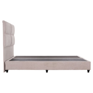 ΚΡΕΒΑΤΙ MILO HM616.32 ΜΠΕΖ ΥΦΑΣΜΑ ΓΙΑ ΣΤΡΩΜΑ 160x200εκ - Pakobazaar