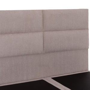 ΚΡΕΒΑΤΙ MILO HM616.32 ΜΠΕΖ ΥΦΑΣΜΑ ΓΙΑ ΣΤΡΩΜΑ 160x200εκ - Pakobazaar
