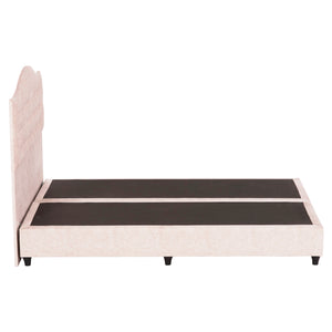 ΚΡΕΒΑΤΙ MALENA HM638.22 ΜΠΕΖ ΥΦΑΣΜΑ Τ. NUBUCK ΓΙΑ ΣΤΡΩΜΑ 150x200εκ. - Pakobazaar