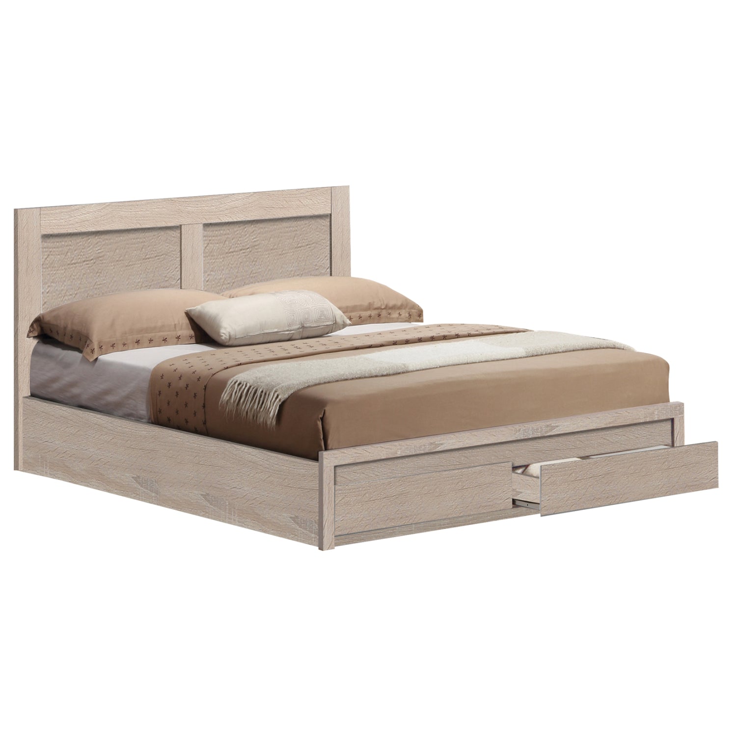 ΚΡΕΒΑΤΙ CAPRI HM665.02 ΜΕ 2 ΣΥΡΤΑΡΙΑ ΜΕΛΑΜΙΝΗ SONAMA ΓΙΑ ΣΤΡΩΜΑ 120x200εκ. - Pakobazaar