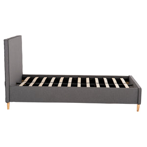ΚΡΕΒΑΤΙ ΗΜΙΔΙΠΛΟ ΜΕ ΣΤΡΩΜΑ MAYLIN HM10802.02 ΓΚΡΙ ΥΦΑΣΜΑ--ΣΤΡΩΜΑ 120Χ200εκ - Pakobazaar