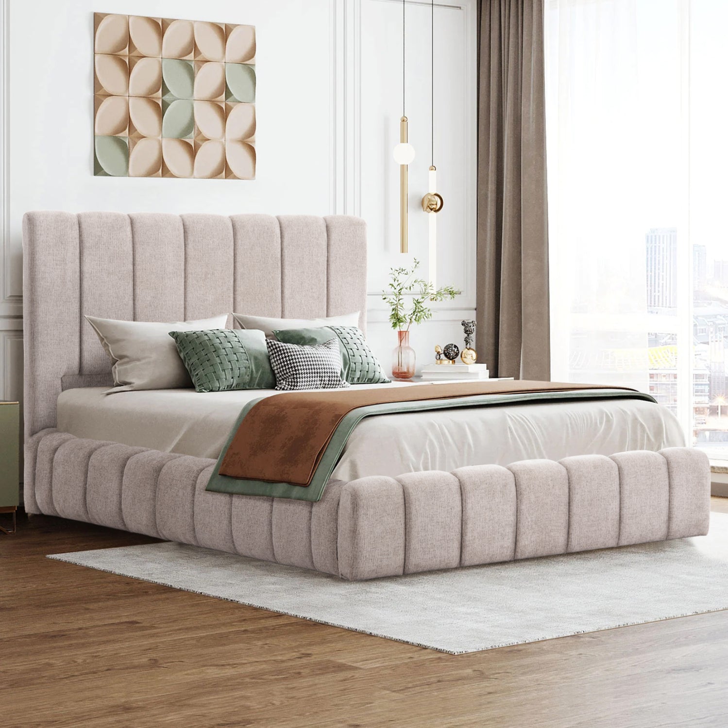 ΚΡΕΒΑΤΙ REMO ΜΕ ΑΠΟΘΗΚΕΥΤΙΚΟ ΧΩΡΟ HM719.10 ΥΦΑΣΜΑ TEDDY ΜΠΕΖ-ΓΙΑ ΣΤΡΩΜΑ 160x200εκ - Pakobazaar