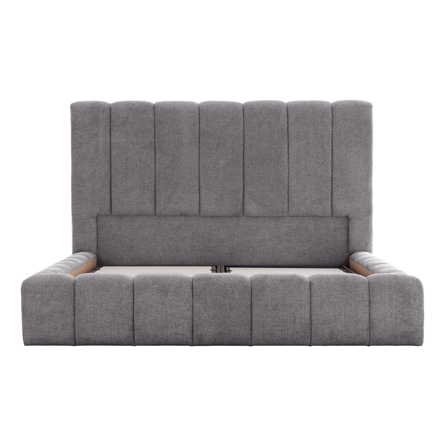 ΚΡΕΒΑΤΙ REMO ΜΕ ΑΠΟΘΗΚΕΥΤΙΚΟ ΧΩΡΟ HM719.22 ΥΦΑΣΜΑ TEDDY ΓΚΡΙ-ΓΙΑ ΣΤΡΩΜΑ 160x200εκ - Pakobazaar