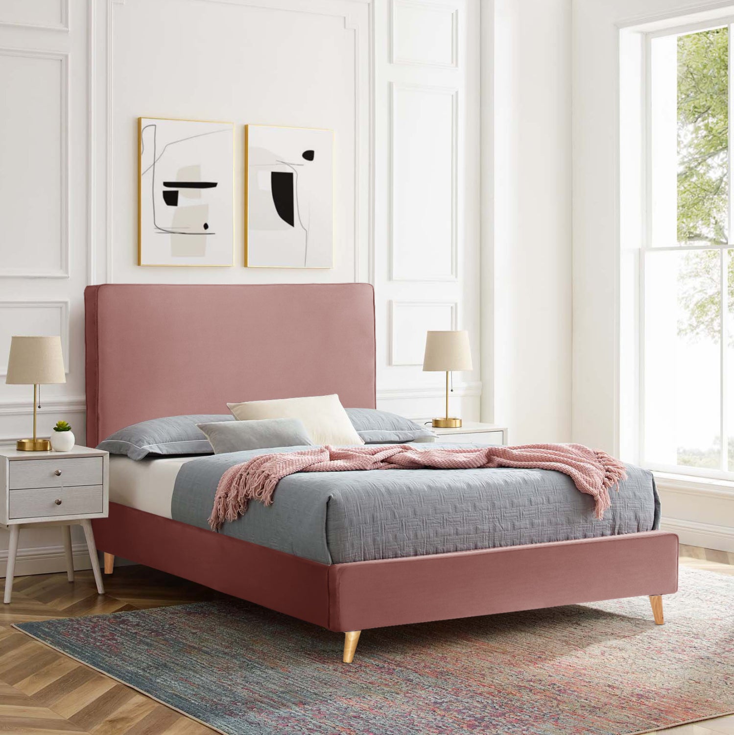 ΚΡΕΒΑΤΙ ΜΕ ΣΤΡΩΜΑ MAYLIN HM21281.01 ΣΑΠΙΟ ΜΗΛΟ ΒΕΛΟΥΔΟ--ΓΙΑ 120x200εκ - Pakobazaar