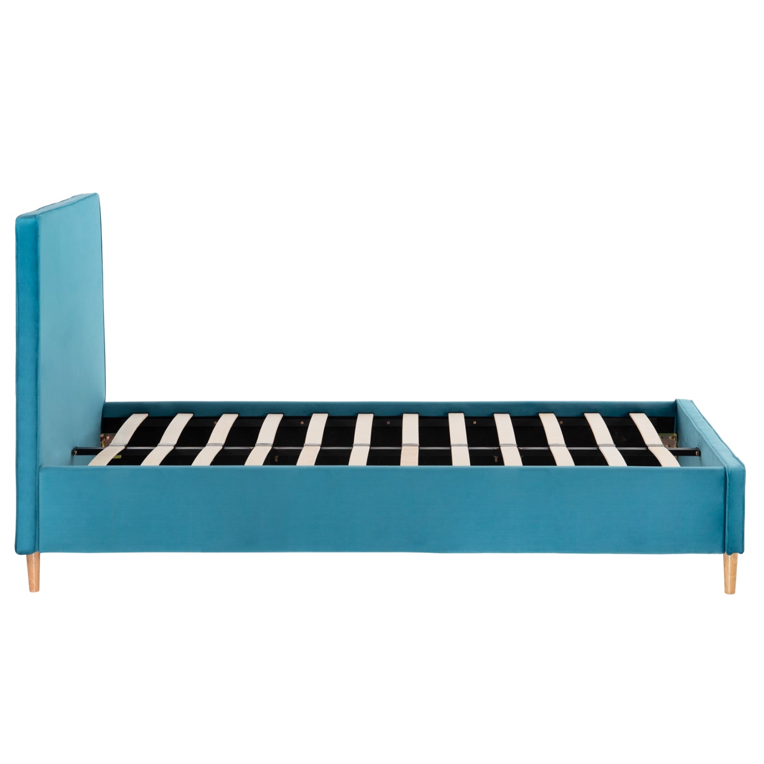 ΚΡΕΒΑΤΙ ΜΕ ΣΤΡΩΜΑ MAYLIN HM21281.02 ΤΙΡΚΟΥΑΖ ΒΕΛΟΥΔΟ--ΓΙΑ 120x200εκ - Pakobazaar