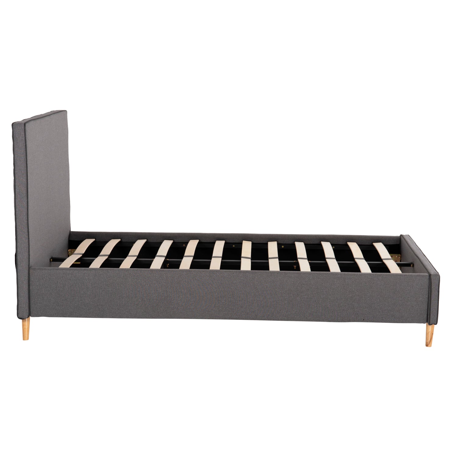 ΚΡΕΒΑΤΙ ΜΕ ΣΤΡΩΜΑ MAYLIN HM21281.03 ΓΚΡΙ ΥΦΑΣΜΑ--ΓΙΑ 120x200εκ