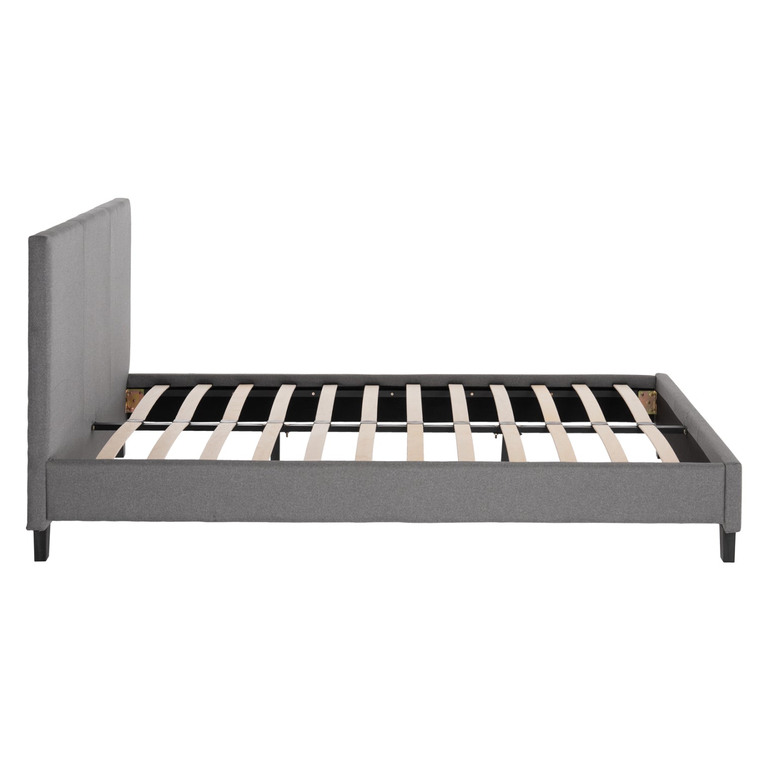 ΚΡΕΒΑΤΙ ΜΕ ΣΤΡΩΜΑ BECCA HM21283.04 ΓΚΡΙ ΥΦΑΣΜΑ--ΓΙΑ 150x200εκ - Pakobazaar
