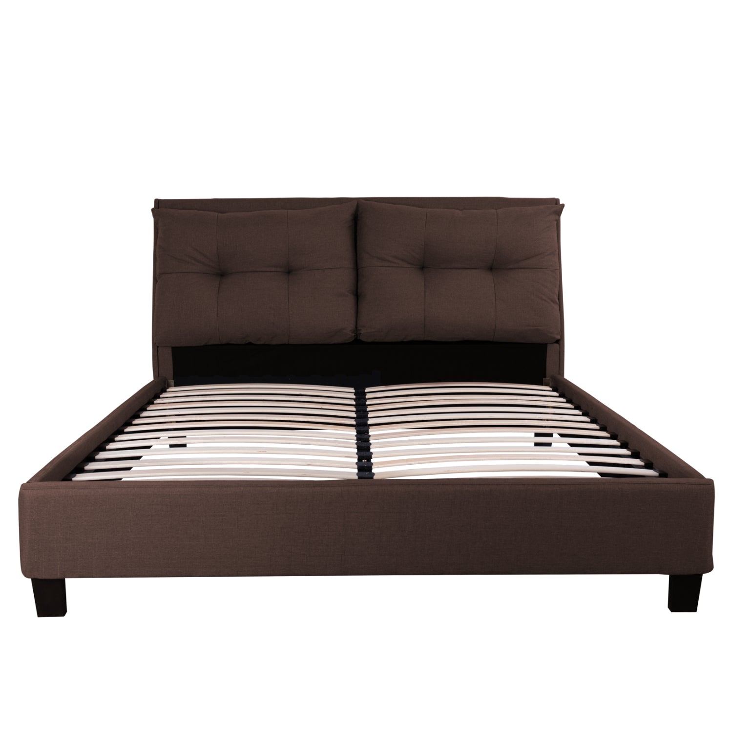 ΚΡΕΒΑΤΙ ΜΕ ΣΤΡΩΜΑ BILLIE HM21284.01 ΚΑΦΕ ΥΦΑΣΜΑ--ΓΙΑ 160x200εκ