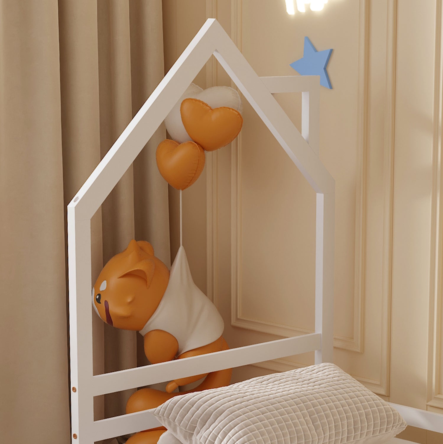 ΚΡΕΒΑΤΙ ΠΑΙΔΙΚΟ HOUSER HM676.03 τ.MONTESSORI ΞΥΛΟ ΠΕΥΚΟ ΛΕΥΚΟ- 190x90εκ - Pakobazaar